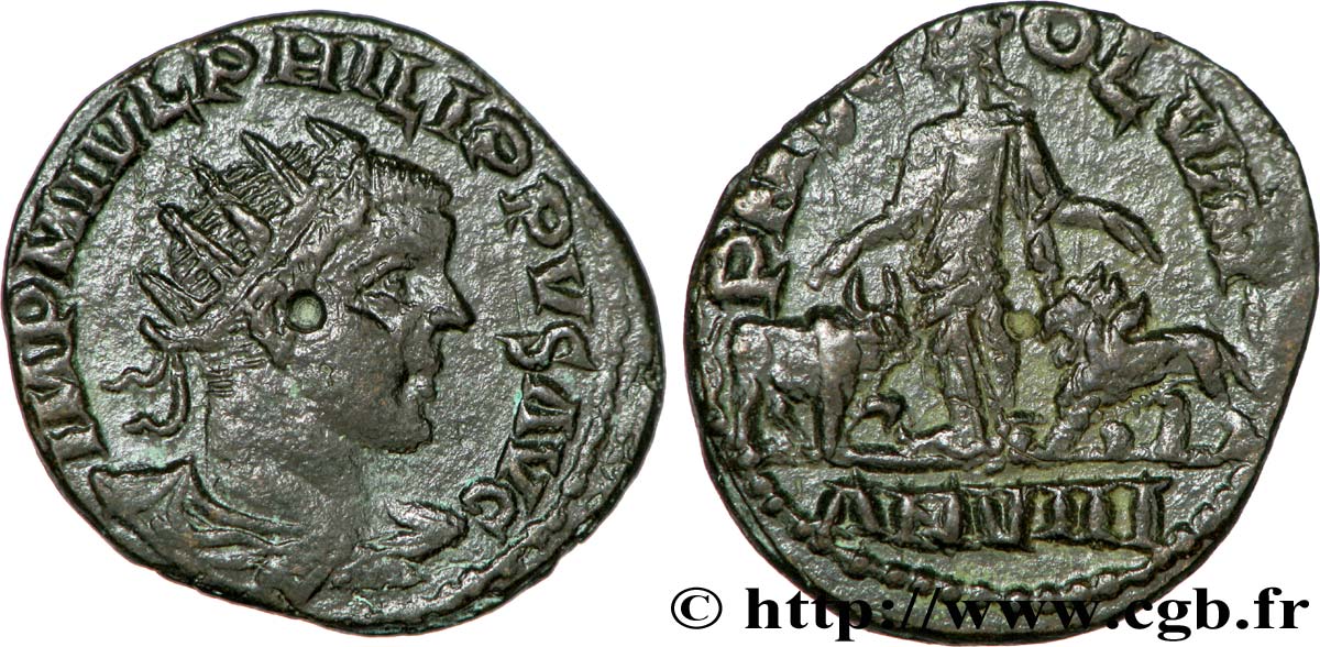 FILIPPO II FIGLIO Dupondius q.SPL