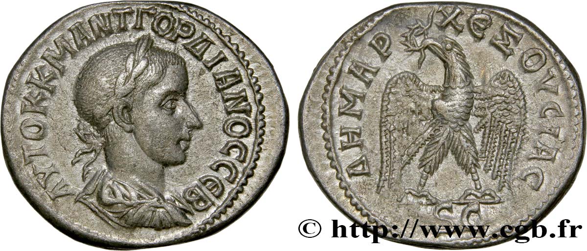 GORDIAN III Tétradrachme syro-phénicien AU