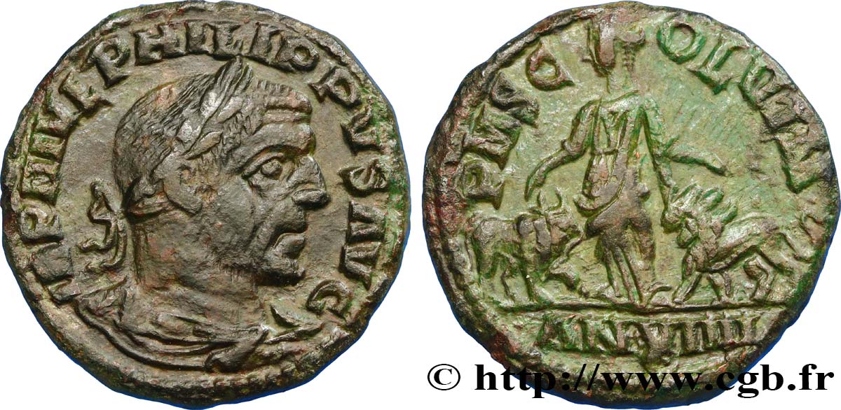 PHILIPPE Ier L&nbsp;ARABE Sesterce SUP