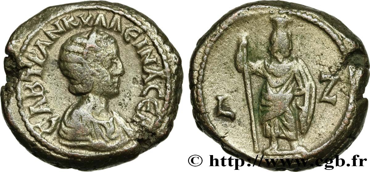 GORDIANUS III and TRANQUILLINA Tétradrachme XF