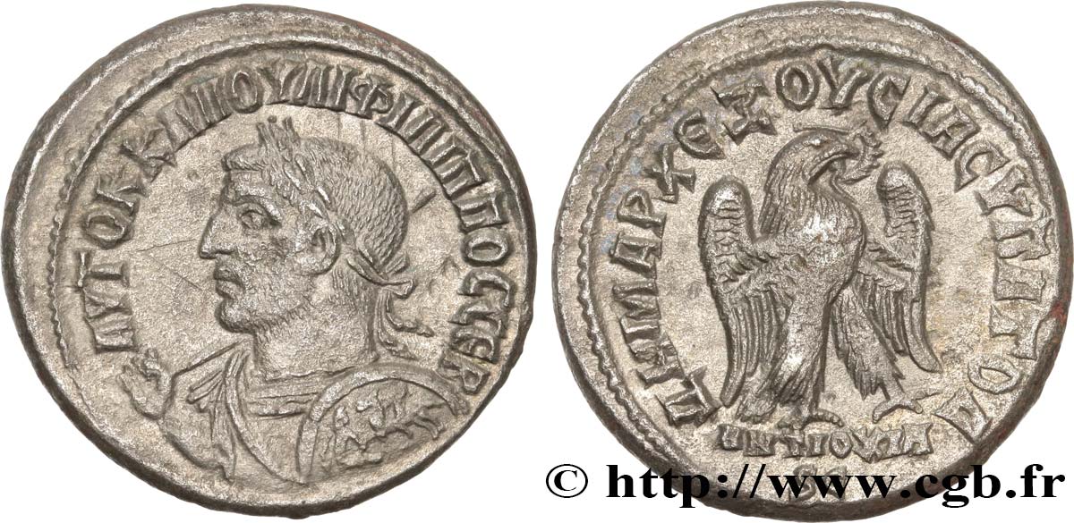 PHILIPPUS I. ARABS Tétradrachme syro-phénicien fVZ