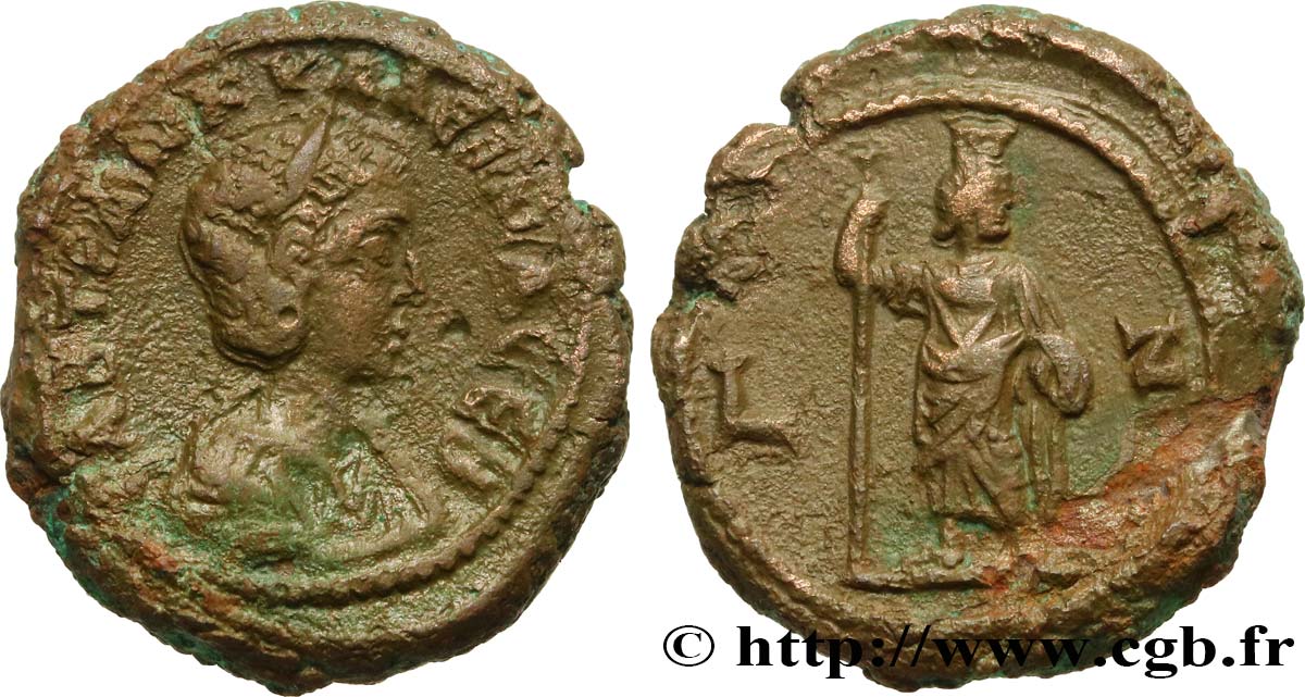 GORDIANUS III and TRANQUILLINA Tétradrachme VF