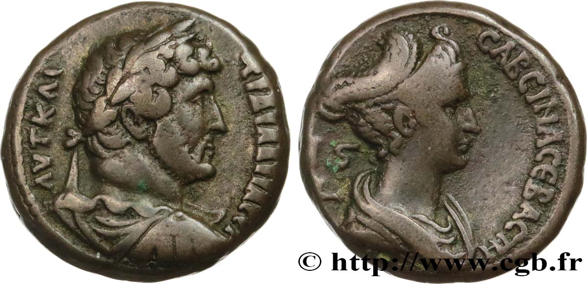 HADRIAN and SABINA Tétradrachme BB