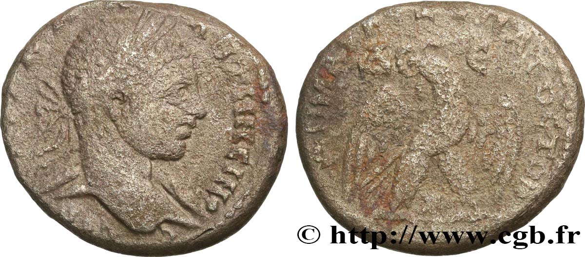 ELAGABALUS Tétradrachme syro-phénicien VF