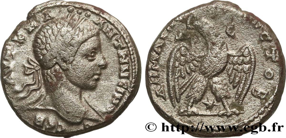 ELAGABALUS Tétradrachme syro-phénicien VF