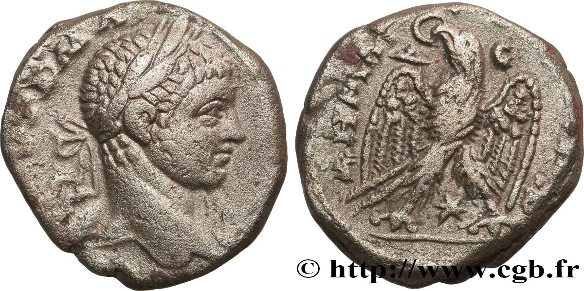 ELAGABALUS Tétradrachme syro-phénicien SS