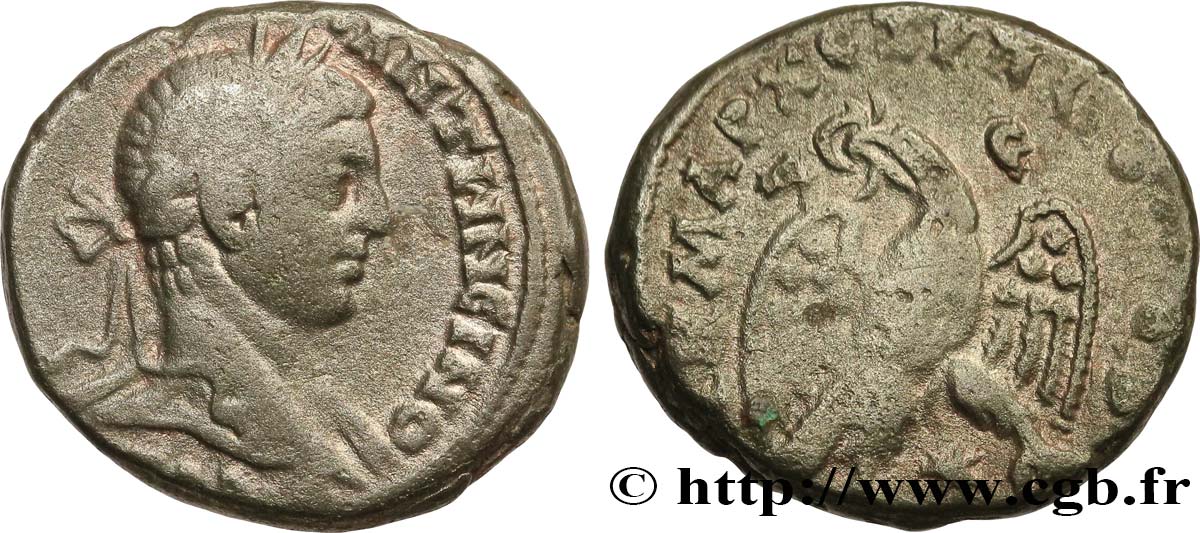 ELAGABALUS Tétradrachme syro-phénicien VF