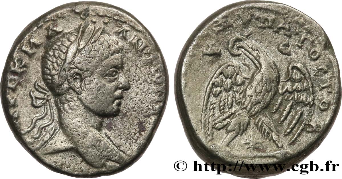 ELAGABALUS Tétradrachme syro-phénicien AU/XF