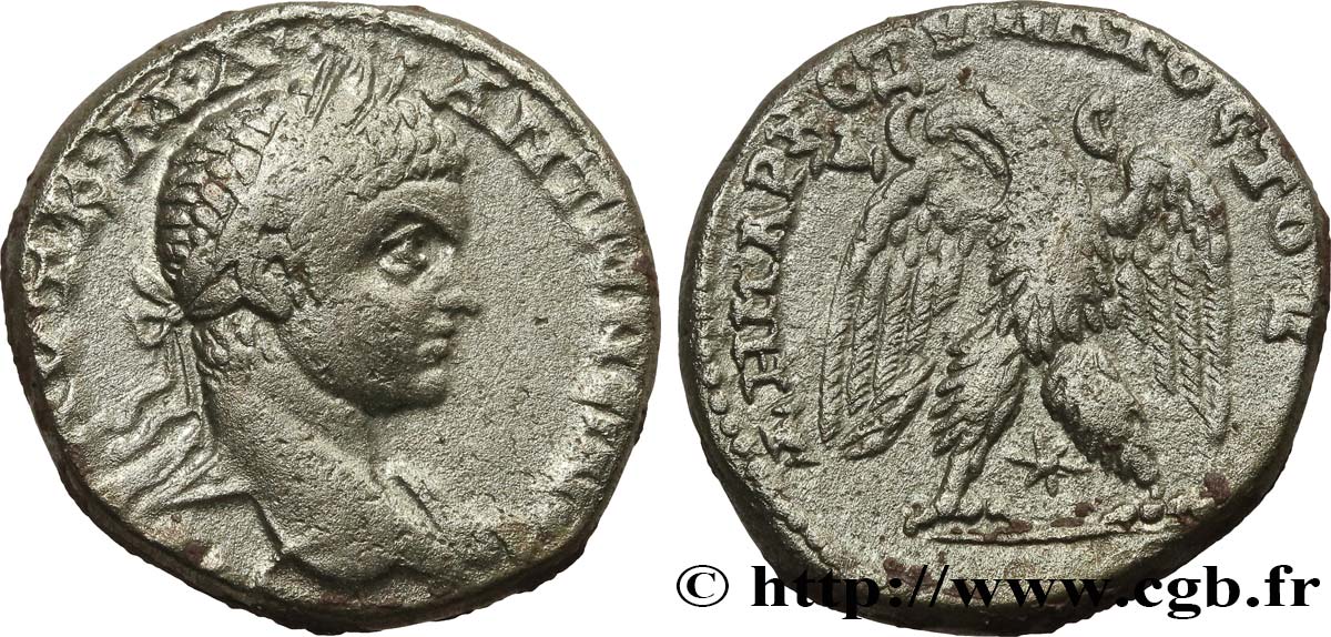 ELAGABALUS Tétradrachme syro-phénicien SS