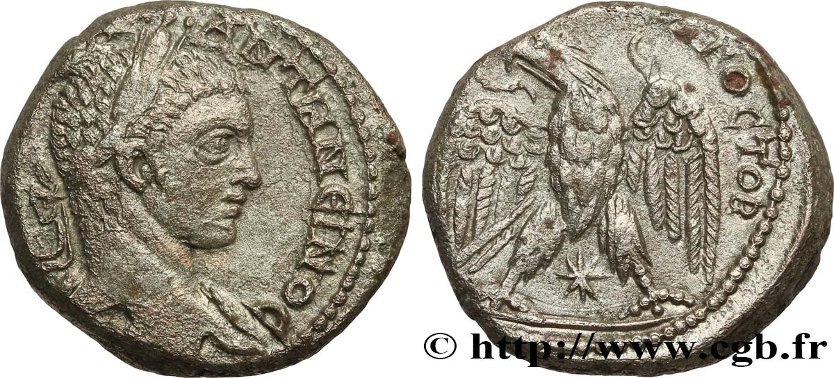 ELAGABALUS Tétradrachme syro-phénicien SS