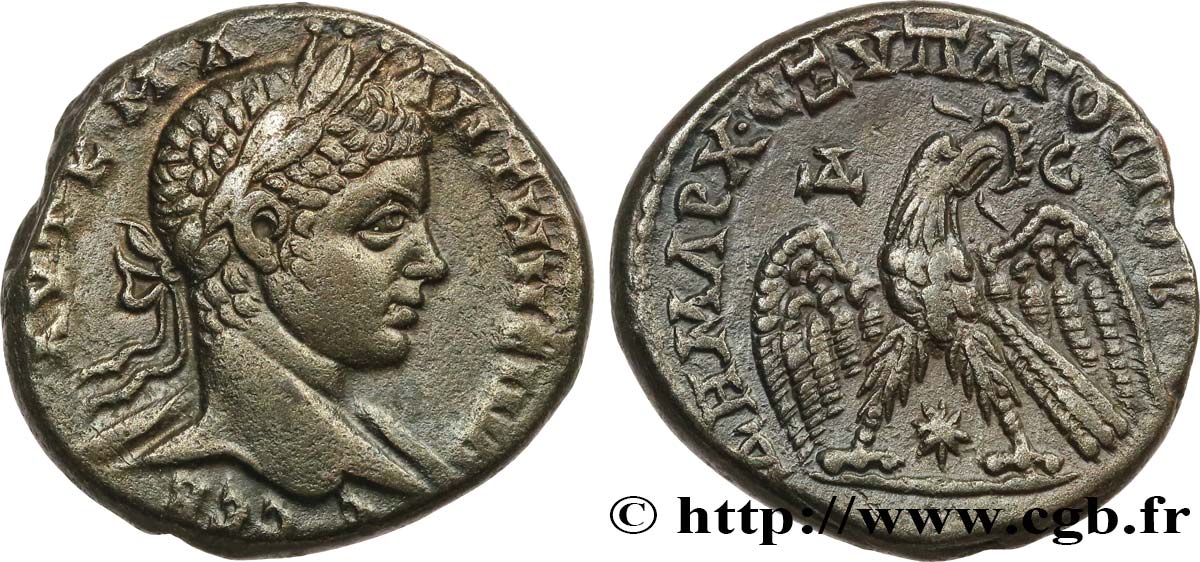 ELAGABALUS Tétradrachme syro-phénicien AU