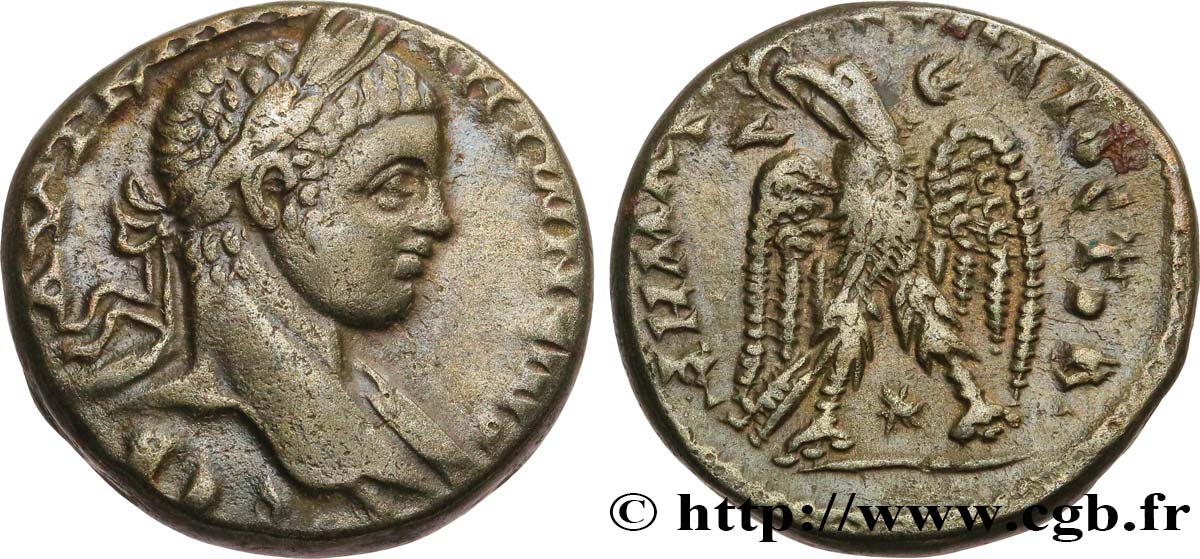 ELAGABALUS Tétradrachme syro-phénicien AU