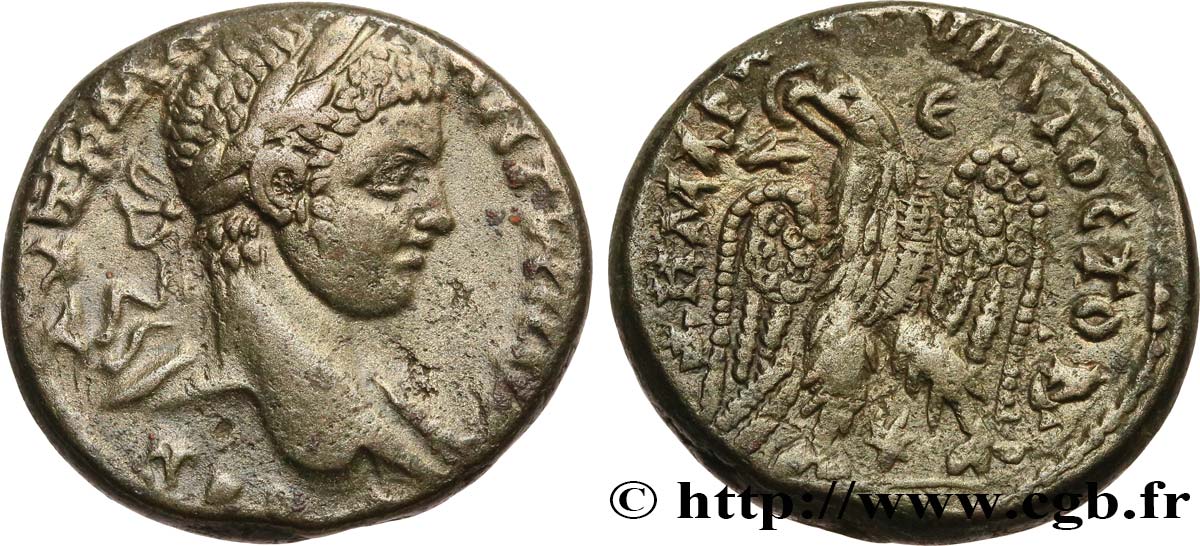 ELAGABALUS Tétradrachme syro-phénicien AU