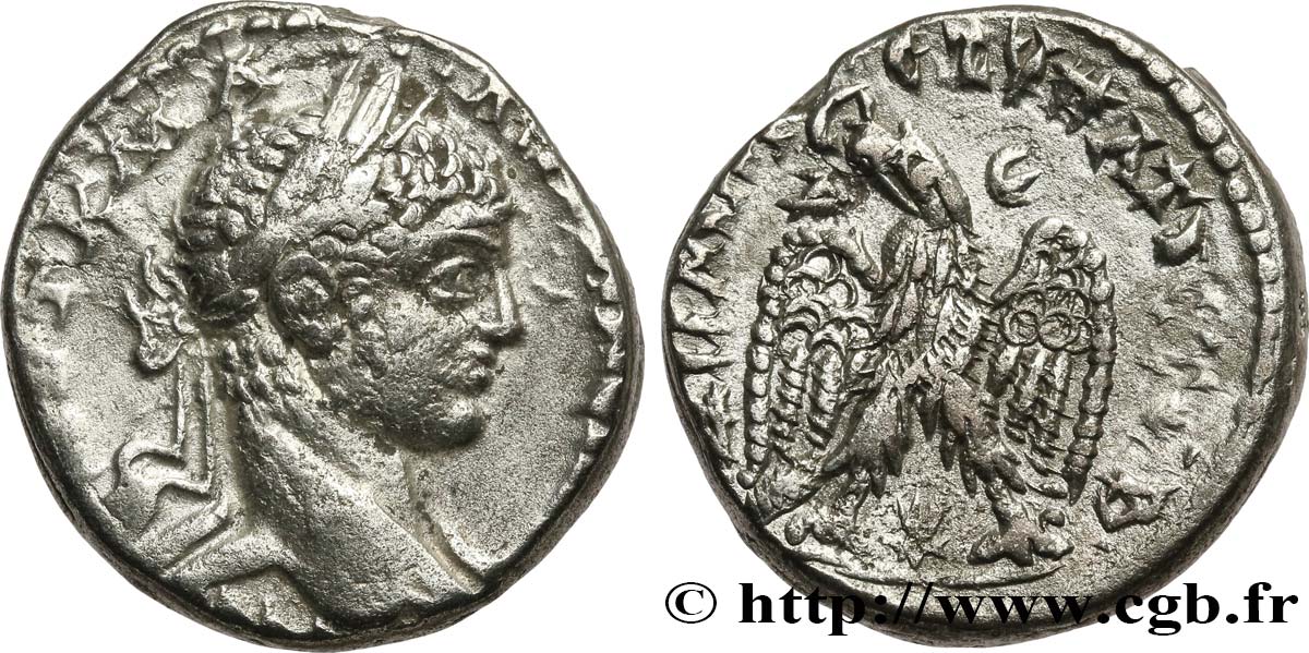 ELAGABALUS Tétradrachme syro-phénicien AU