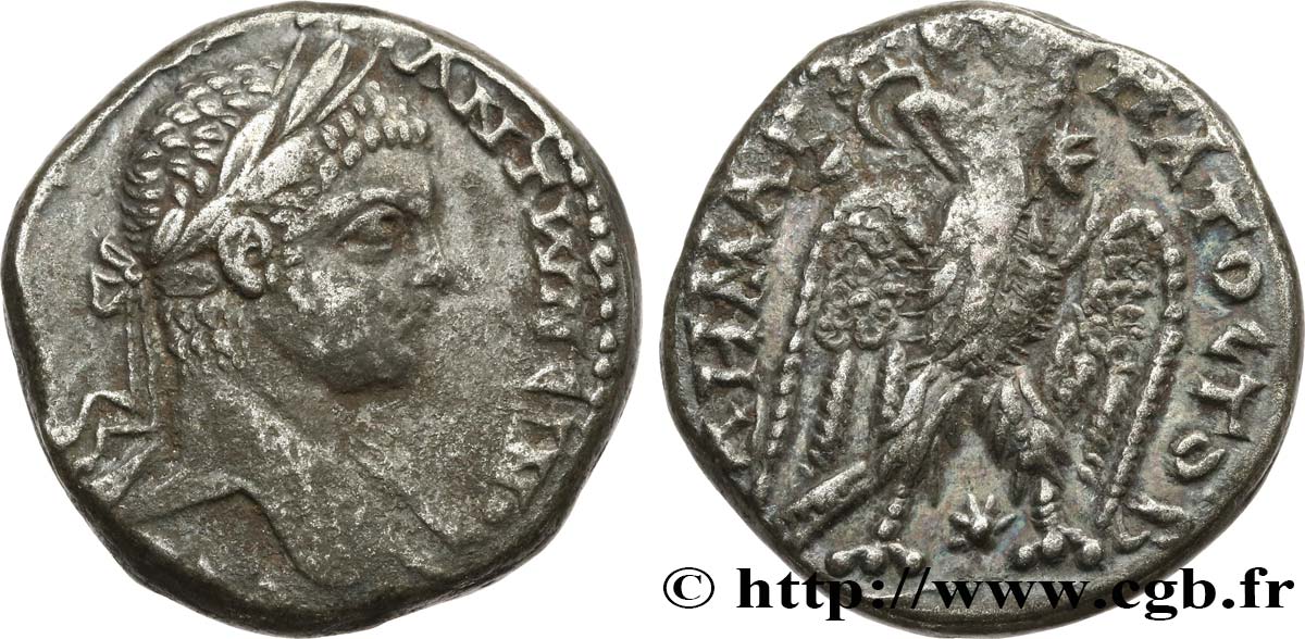 ELAGABALUS Tétradrachme syro-phénicien XF