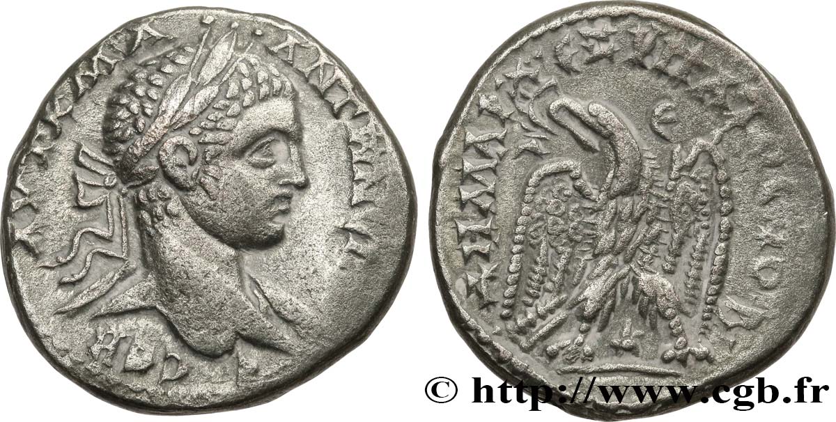 ELAGABALUS Tétradrachme syro-phénicien AU