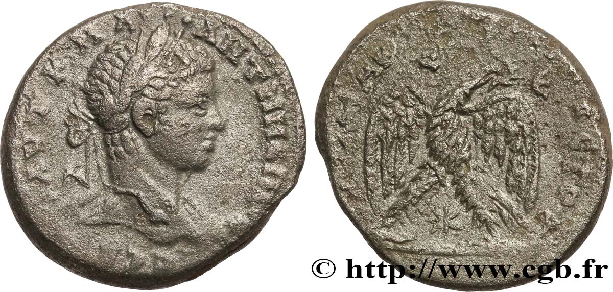 ELAGABALUS Tétradrachme syro-phénicien SS/fSS