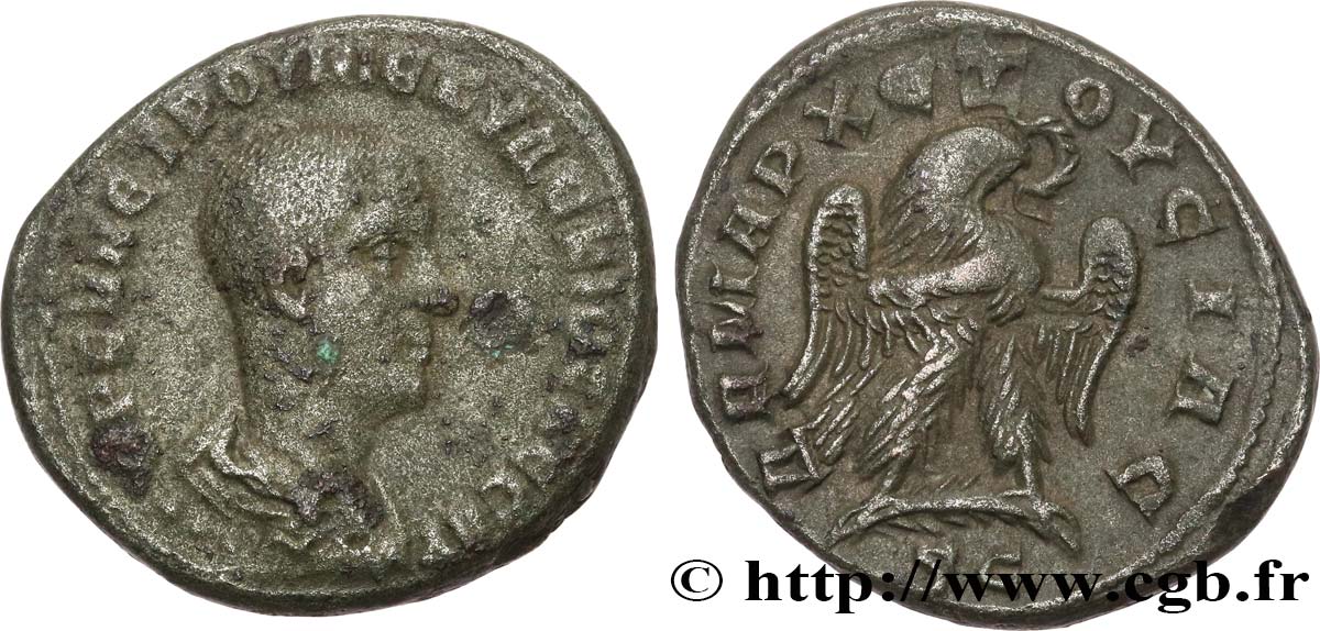 HÉRENNIUS ÉTRUSCUS Tétradrachme syro-phénicien TB/TTB