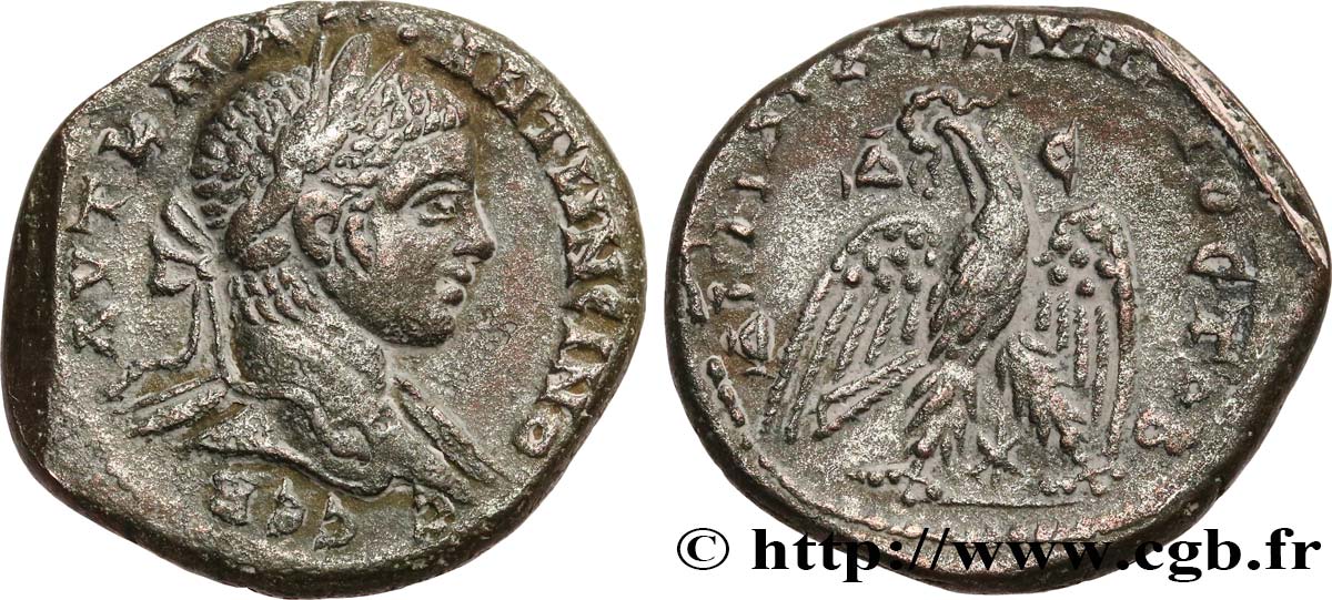 ELAGABALUS Tétradrachme syro-phénicien AU