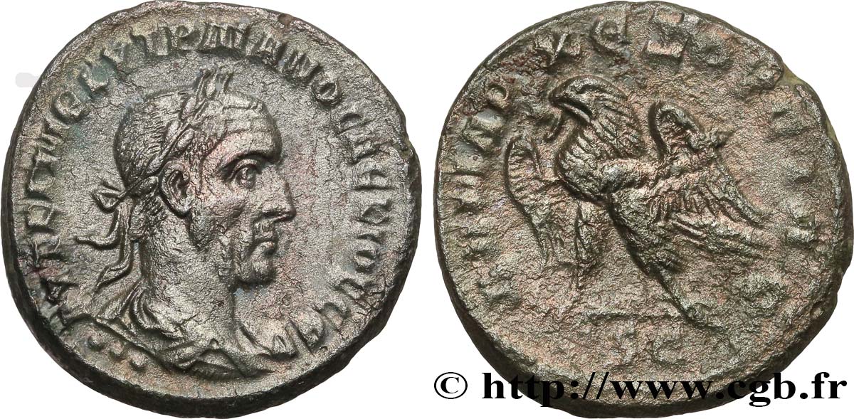 TRAJAN DÈCE Tétradrachme syro-phénicien TTB+