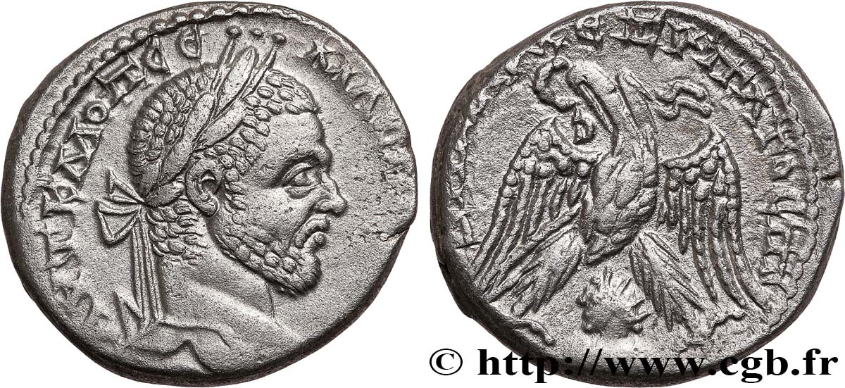 MACRIN Tétradrachme syro-phénicien TTB+