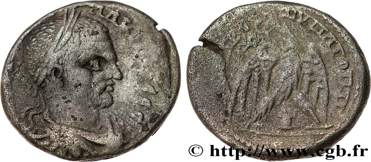 MACRINUS Tétradrachme syro-phénicien VF