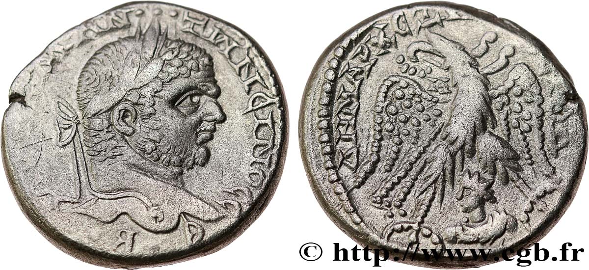 CARACALLA Tétradrachme syro-phénicien TTB