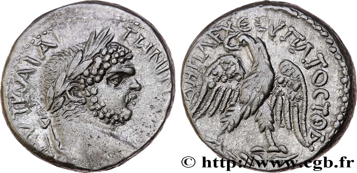 CARACALLA Tétradrachme syro-phénicien AU