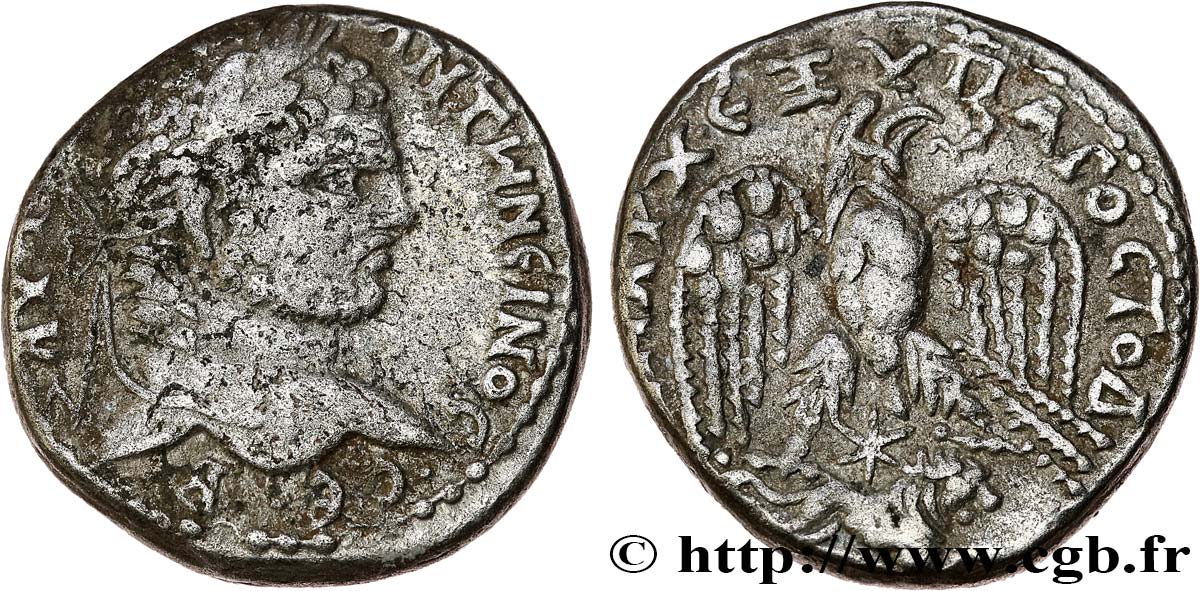 CARACALLA Tétradrachme syro-phénicien XF