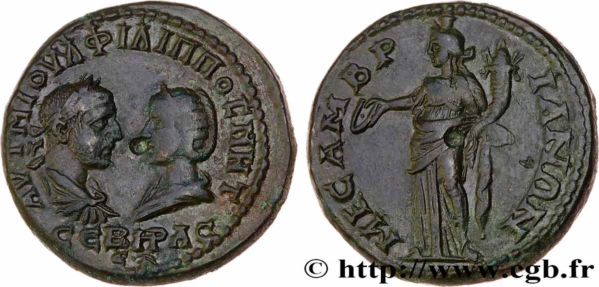PHILIPPE Ier L ARABE et OTACILIA SEVERA Tetrassaria TTB/TTB+