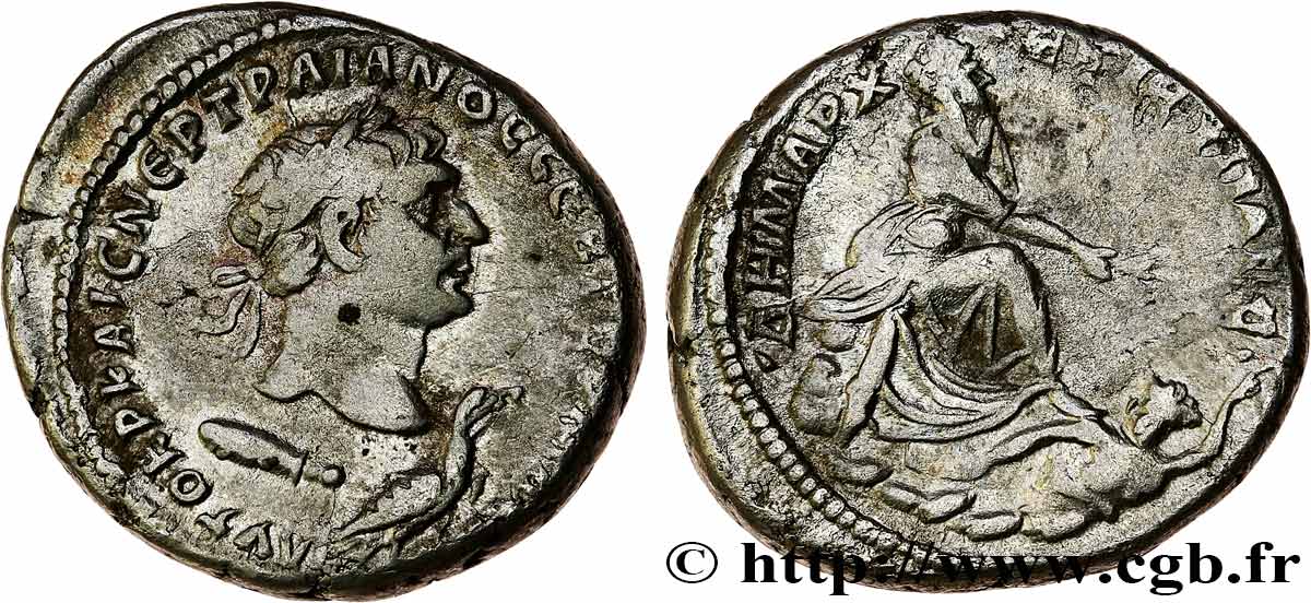 TRAIANUS Tétradrachme syro-phénicien SS/fSS