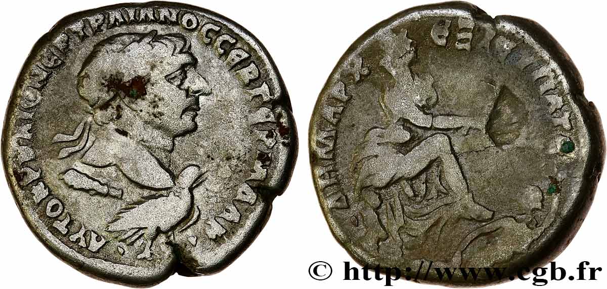 TRAJANUS Tétradrachme syro-phénicien VF