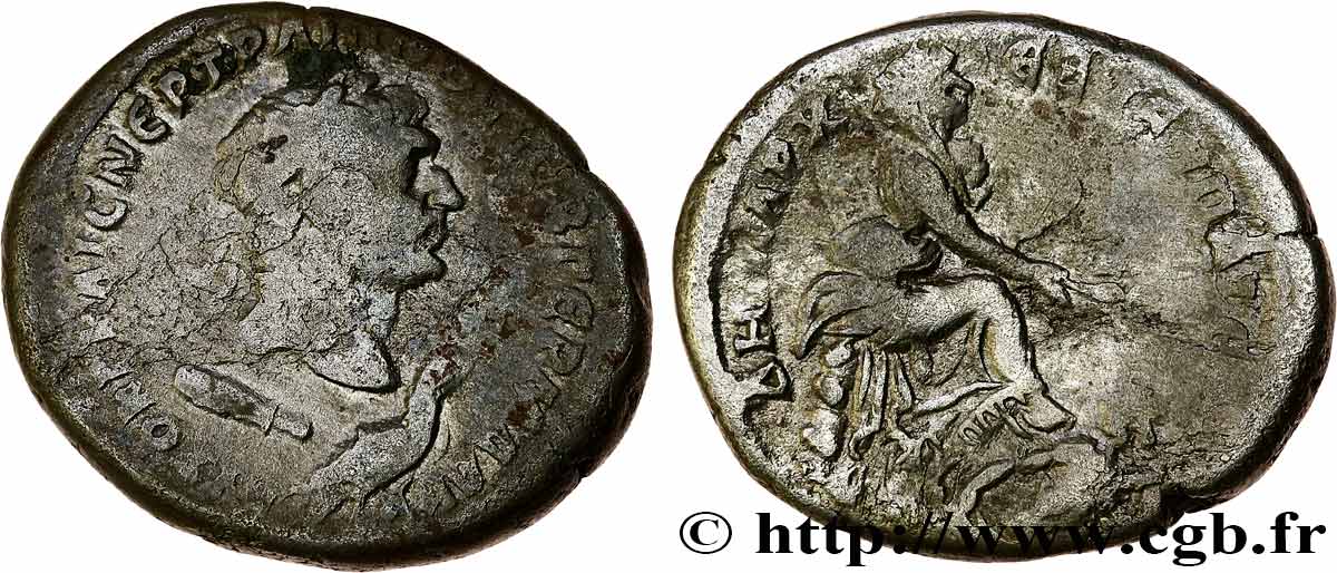 TRAJANUS Tétradrachme syro-phénicien VF