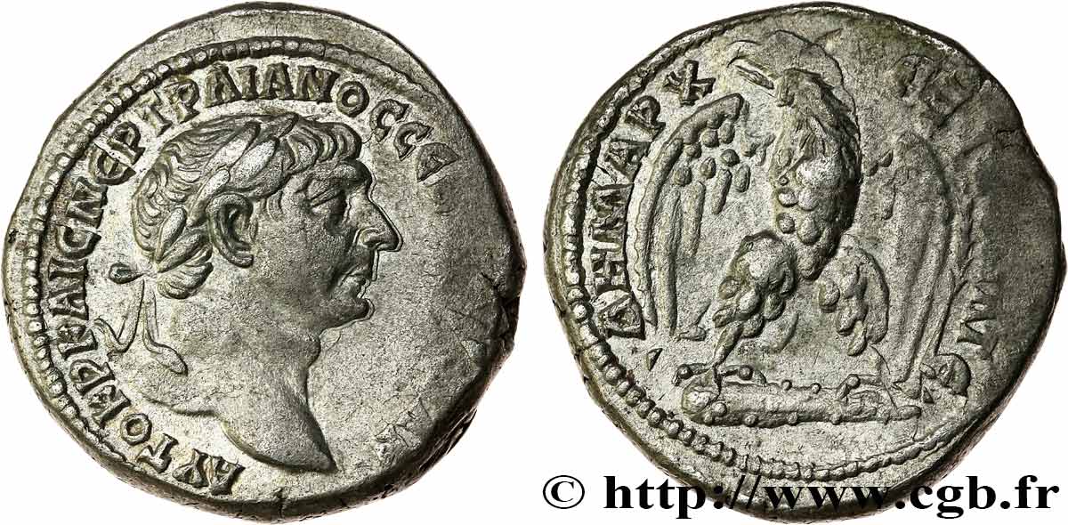 TRAJANUS Tétradrachme syro-phénicien AU