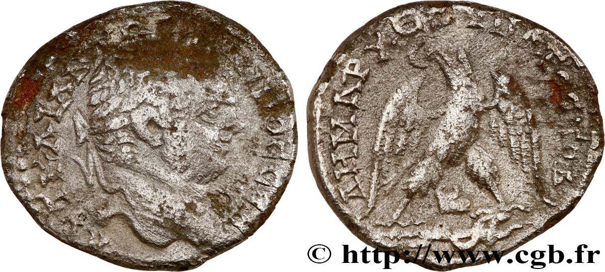 CARACALLA Tétradrachme syro-phénicien VF