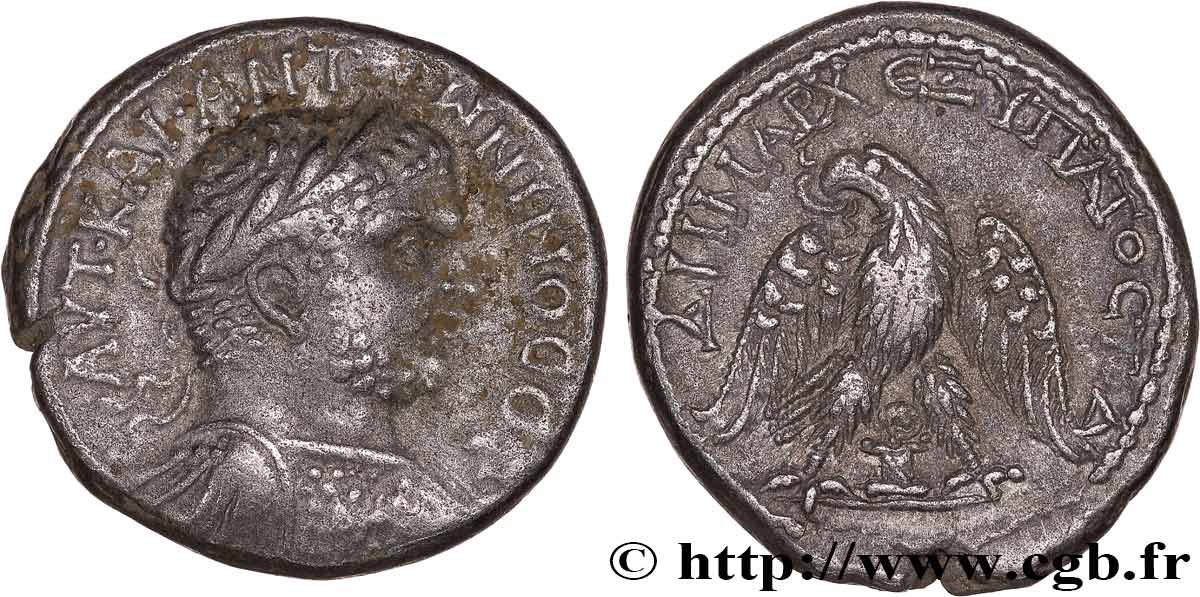 CARACALLA Tétradrachme syro-phénicien SS/fVZ