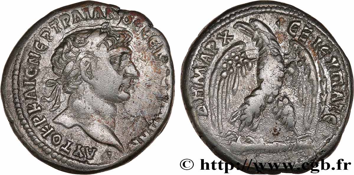 TRAJANUS Tétradrachme syro-phénicien XF