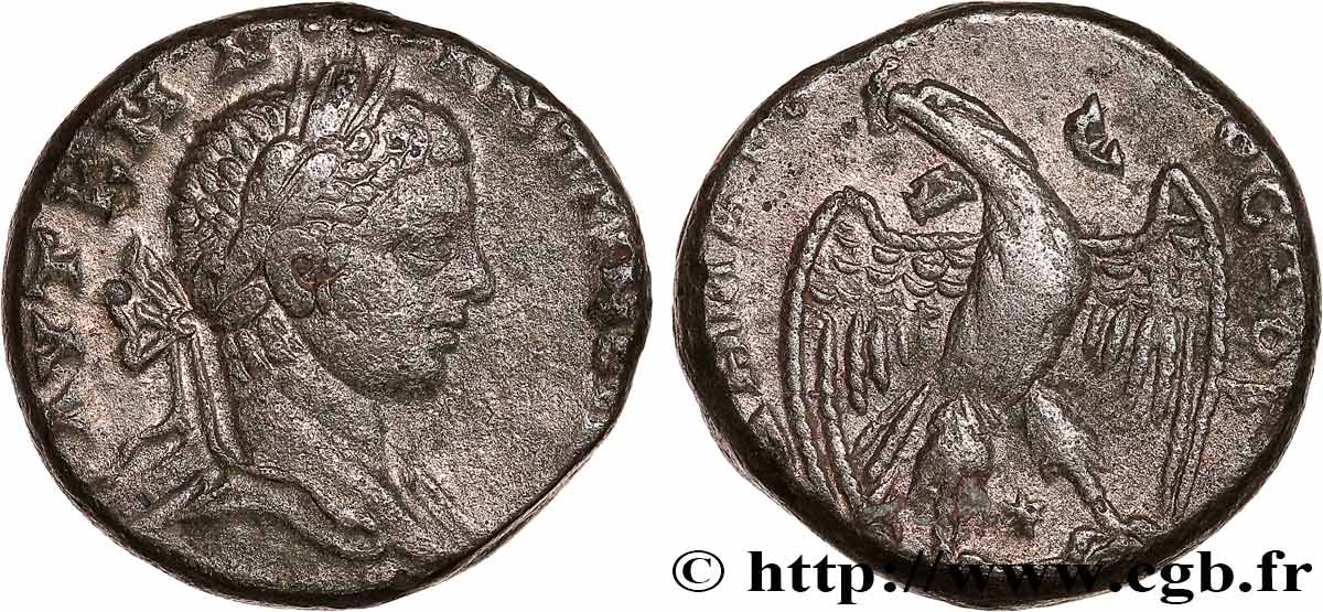 ELAGABALUS Tétradrachme syro-phénicien XF