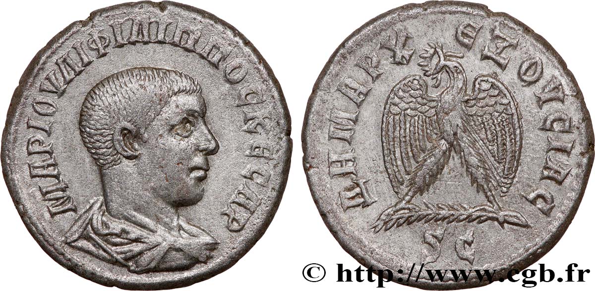 PHILIPPUS II Tétradrachme syro-phénicien fST