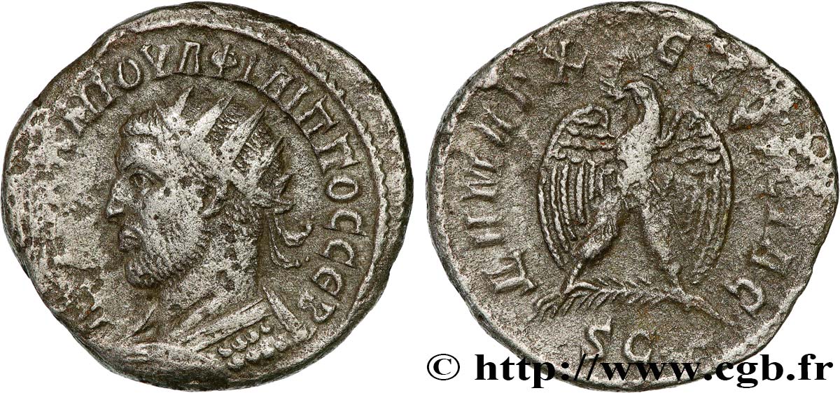 PHILIPPUS Tétradrachme syro-phénicien XF/VF