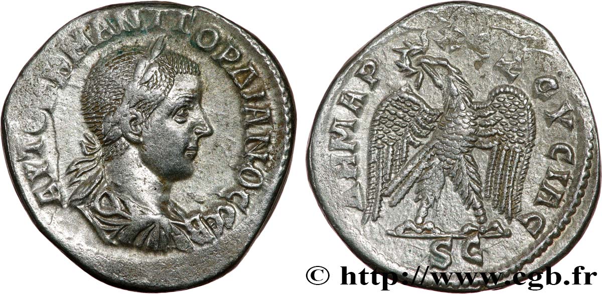 GORDIAN III Tétradrachme syro-phénicien AU