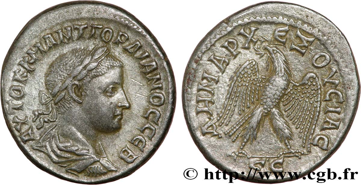 GORDIAN III Tétradrachme syro-phénicien AU