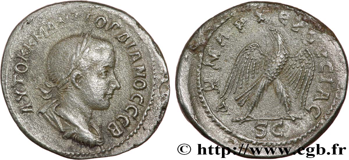 GORDIAN III Tétradrachme syro-phénicien AU