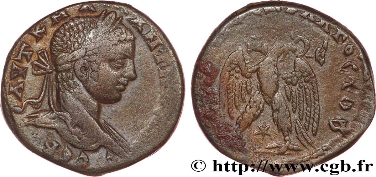 ELAGABALUS Tétradrachme syro-phénicien SS