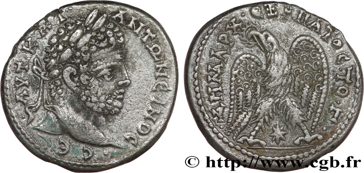 CARACALLA Tétradrachme syro-phénicien AU