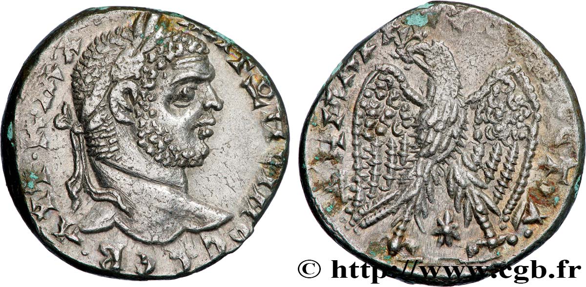 CARACALLA Tétradrachme syro-phénicien q.SPL