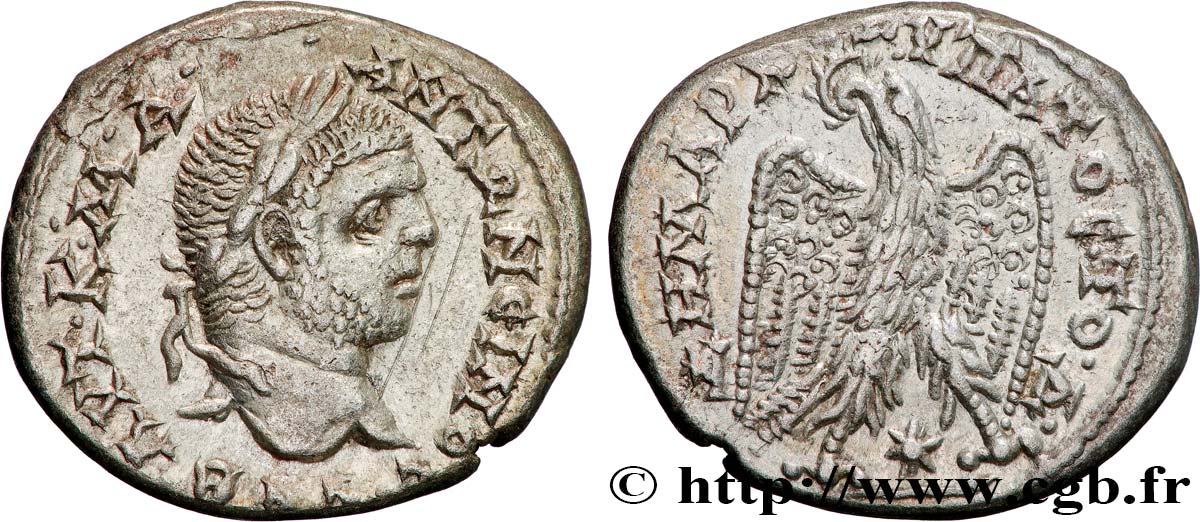 CARACALLA Tétradrachme syro-phénicien SUP