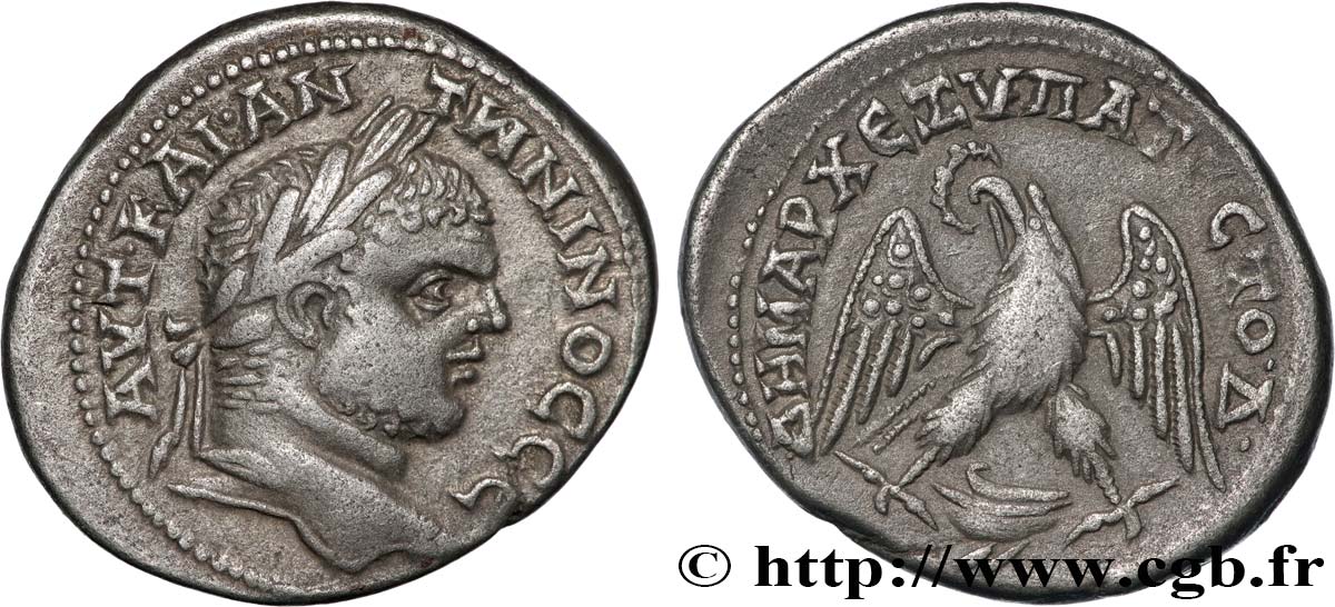 CARACALLA Tétradrachme syro-phénicien SPL/q.SPL