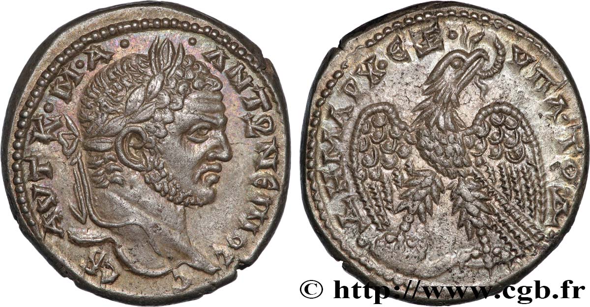 CARACALLA Tétradrachme syro-phénicien FDC