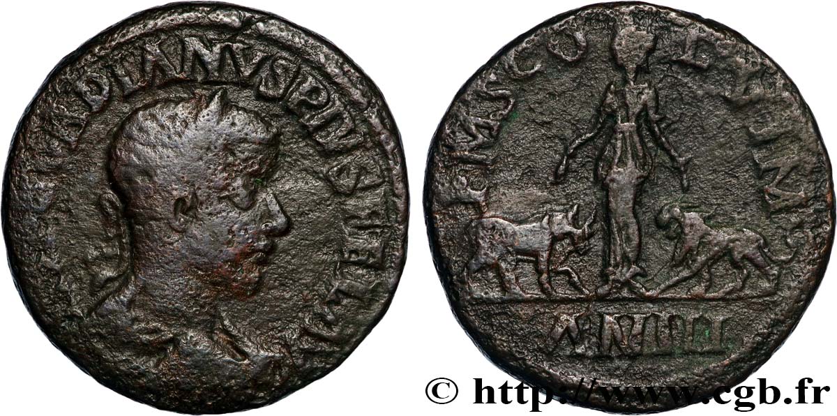 GORDIANUS III Sesterce fSS/SS